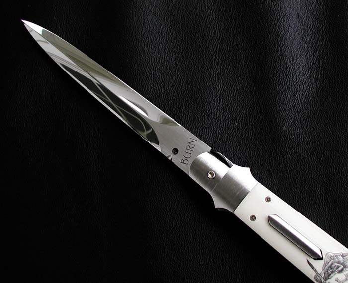 Custom handcrafted switchblades and stilettos