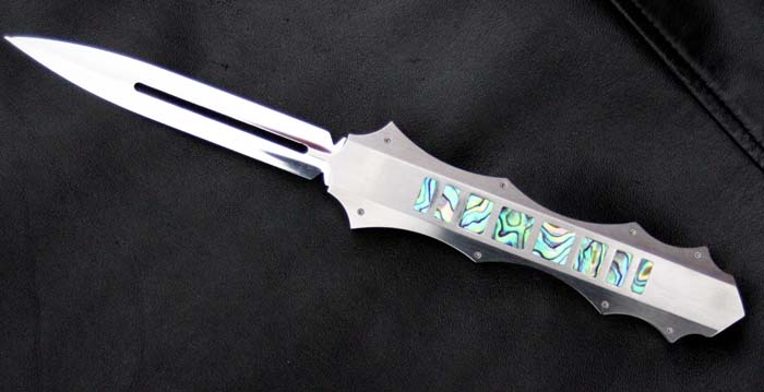 Custom handcrafted switchblades and stilettos