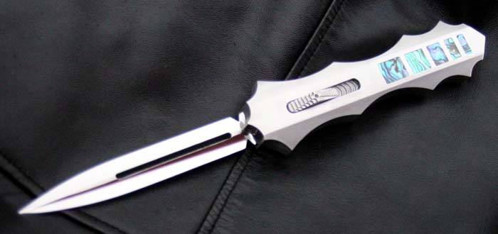 Custom handcrafted switchblades and stilettos