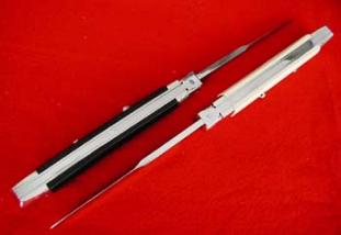 Custom handcrafted switchblades and stilettos